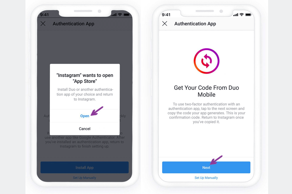 Instagram Authentication Apps